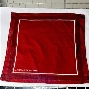 MYSTERE DE ROCHAS 10” Sqaure Cotton Pocket Handkerchief Scarf